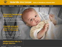 Tablet Screenshot of kinderhilfe-ohne-grenzen.at